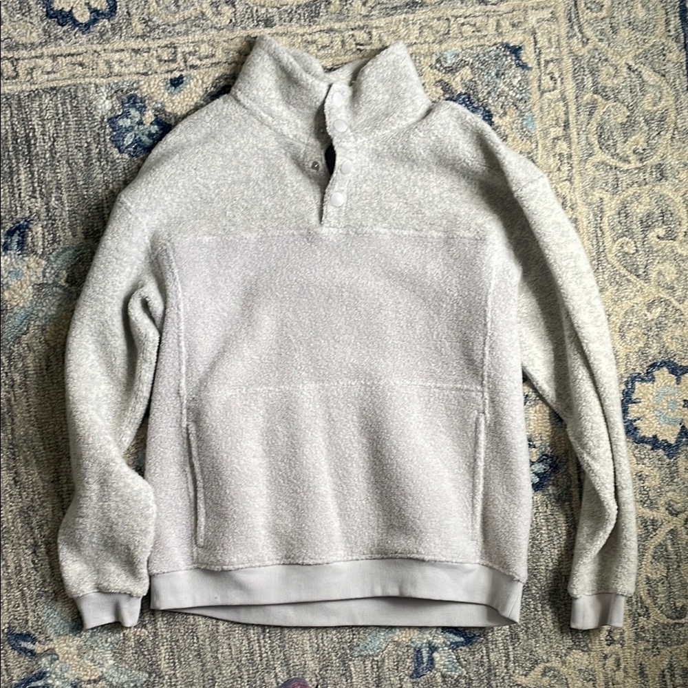 Outdoor Voices Gray Turtleneck Sweater